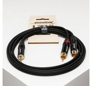 Shnoor MJ2RCA-1,5m Y-кабель миниджек - 2 RCA с литым копусом и позолоченными контактами, 1,5м