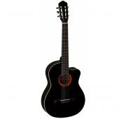 La Mancha Lava 42 CE-N электроакустическая гитара с  вырезом, цвет black highgloss