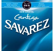 Savarez 510CJ New Cristal Cantiga Комплект струн для классической гитары, сильное натяж, посеребр
