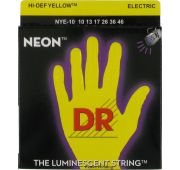 DR NYE-10 Струны для электрогитары NEON Yellow Electric 10-46, желтый неон