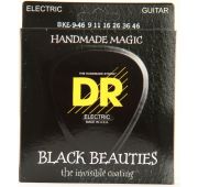 DR BKE-9/46 Струны для электрогитары, серия Extra Life, Black Beauties, 9-46