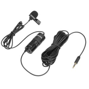Boya BY-M1Pro универсальный петличный микрофон с функцией мониторинга и регулировкой усиления