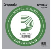 D'Addario NW042 Nickel Wound Отдельная струна для электрогитары, .042