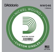D'Addario NW046 Nickel Wound Отдельная струна для электрогитары, .046