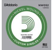D'Addario NW052 Nickel Wound Отдельная струна для электрогитары, .052