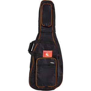 Force DLX-A OR чехол для акустической гитары, цвет черный с оранжевым кантом