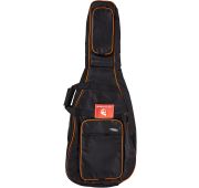 Force DLX-A OR чехол для акустической гитары, цвет черный с оранжевым кантом