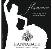 Hannabach 827MT Black FLAMENCO Комплект струн для классической гитары желтый нейлон/посеребренные