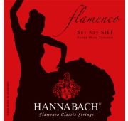 Hannabach 827SHT Red FLAMENCO Комплект струн для классической гитары желтый нейлон/посеребренные