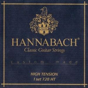 Hannabach 728HT Custom Made Blue Комплект струн для классической гитары, сильное натяжение 728HT