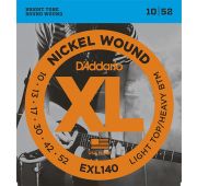 D'Addario EXL140 XL NICKEL WOUND Струны для электрогитары Light Top/Heavy Bottom 10-52