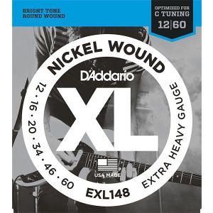 D'Addario EXL148 XL NICKEL WOUND Струны для электрогитары Extra Heavy 12-60