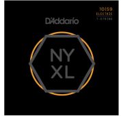 D'Addario NYXL1059 Комплект струн для 7-струнной электрогитары, никелированные, Regular Light, 10-59