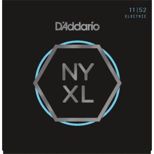 D'Addario NYXL1152 Комплект струн для электрогитары, никелированные, MTop/HBottom, 11-52