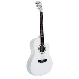 Cort JADE1 AW акустическая гитара , корпус  Classic, с вырезом, цвет Arctic White