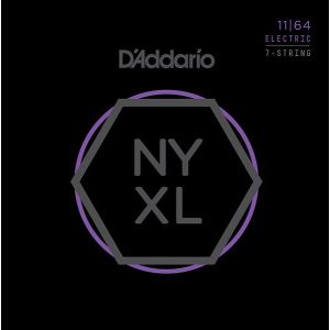 D'Addario NYXL1164 комплект струн для 7-струнной электрогитары, Medium, 11-64