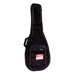 Force DLX-F GY чехол для акустических гитар с меньшим корпусом (folk, parlor), цвет черный с серым кантом