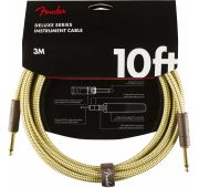 Fender Deluxe 10' Inst Cable TWD инструментальный кабель, твид, длина 3м