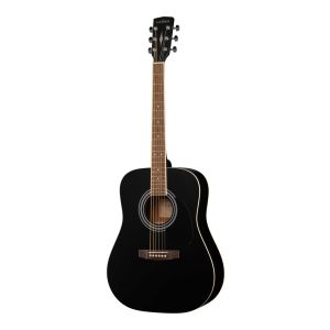 Parkwood W81-BKS акустическая гитара, черная, с чехлом