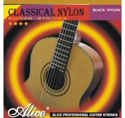 Alice AC105BK-H Комплект струн для классической гитары, сильное натяжение