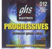 GHS PRH Heavy струны для электрогитары, серия Progressives, 12-52