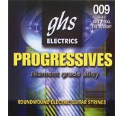 GHS PRXL Extra Light Струны для электрогитары, серия Progressives, 9-42