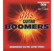 GHS T-GBXL Extra Light струны для электрогитары, серия Reinforced Boomers,9-42