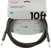 Fender 10' Professional Inst CABLE BLK инструментальный кабель, черный, длина 3м