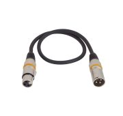 Rockcable RCL30350 D6 Микрофонный кабель XLR(М) XLR( F) 50 См. Металл, корп.