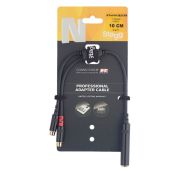 Stagg NYA010/JS2CFR Y-адаптер кабель серии N, 10 см, черный