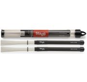 Stagg SBRU10-RN барабанные нейлоновые щетки с черными резиновыми ручками