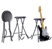 Stagg GIST-300 складной стул со встроенной гитарной стойкой