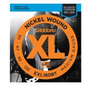D'Addario EXL160BT Nickel Wound Комплект струн для бас-гитары, сбаланс. натяжение, Medium, 50-120