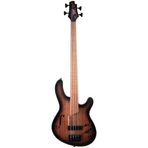 Cort B4FL MHPZ OPTA  Artisan Series бас-гитара безладовая, коричневый санберст