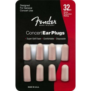 Fender Concert Ear Plugs 32db беруши, цвет чёрный