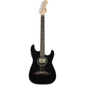 Fender Stratacoustic Black электроакустическая гитара, цвет черный