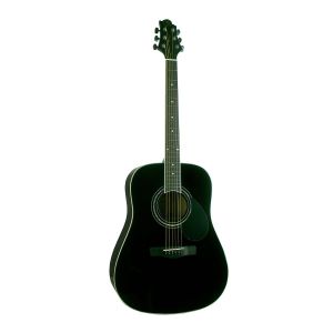 Greg Bennett GD101S/BK акустическая гитара, дредноут, ель, цвет черный