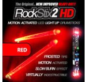Rockstix 2 HD Red светящиеся барабанные палочки, красные