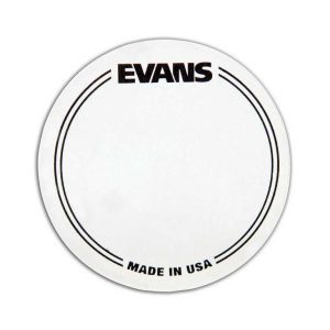 Evans EQPC1 Наклейка нейлоновая на рабочий пластик бас барабана, прозрачная, одиночная педаль, кругл