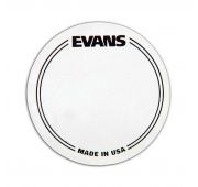 Evans EQPC1 Наклейка нейлоновая на рабочий пластик бас барабана, прозрачная, одиночная педаль, кругл