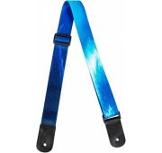 Flight S35 SURF Ремень для укулеле, материал полипропилен, цвет синий с рисунком волны