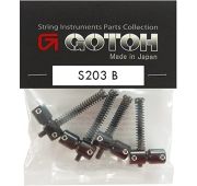 Gotoh S-203-B Комплект седел для бриджа бас-гитары, латунь, черные