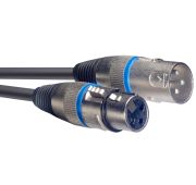 Stagg SMC1 BL микрофонный шнур XLR(M)-XLR(F), длина 1 метр