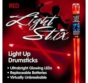 LightStix LED Light Up Red светящиеся барабанные палочки, цвет красный