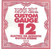 Ernie Ball 1012 струна для электро и акустических гитар. Сталь, калибр .012