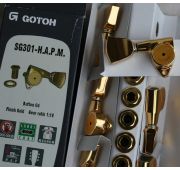 Gotoh SG301-04, H.A.P.M., колки локовые позолота, 3+3