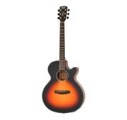 Cort SFX-E 3TSS Электро-акустическая гитара, с вырезом, санберст