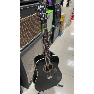 Cort EARTH 100 BK TA трансакустическая гитара, цвет черный