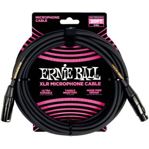 Ernie Ball 6388 кабель микрофонный, XLR - XLR, 6 м, чёрный