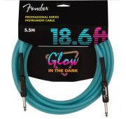 Fender 18.6' Professional Inst Glow in the Dark инструментальный кабель, Blue, 5.5м
